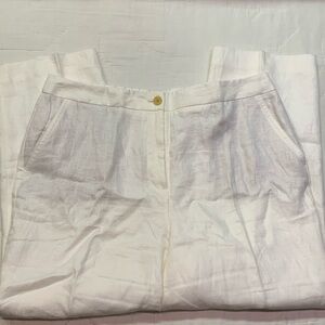 Talbots- Linen, lined, high-rise, capris.  Perfect for spring/summer Size 12 NWT
